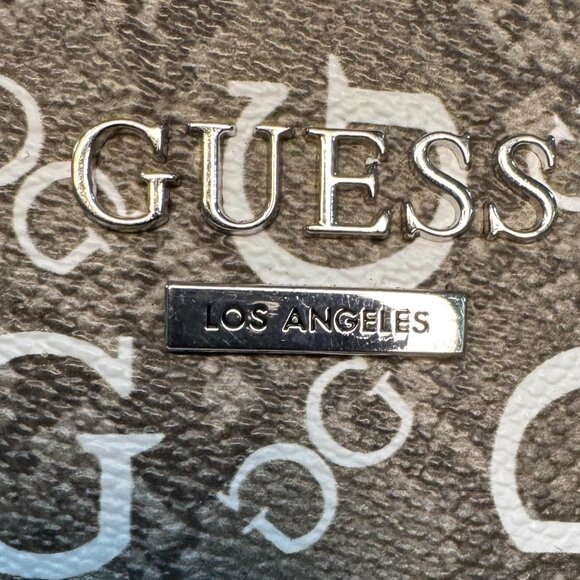 GUESS Tote Bag Snakeskin Pattern Grey/Black - Picture 2 of 10